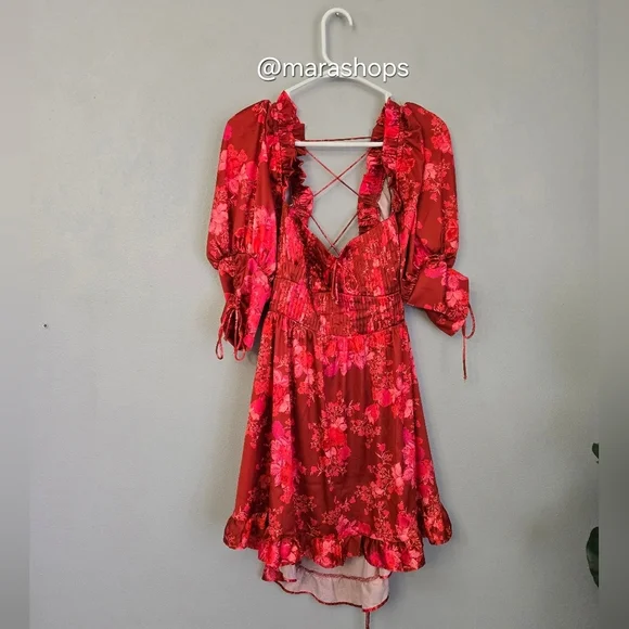 For Love & Lemons Alia Mini Floral Dress - Picture 3 of 8